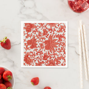 Guardanapo De Papel Antiguamente Vermelho Chinês Vintage Paper Napkins