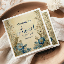 Guardanapo De Papel Antique Botanical Art Nouveau Sweet Sixteen