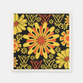 Guardanapo De Papel Antique Yeller Florah Napkin Design