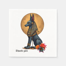 Guardanapo De Papel Anubis in the moonlight, 