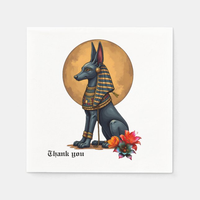 Guardanapo De Papel Anubis in the moonlight,  (Frente)