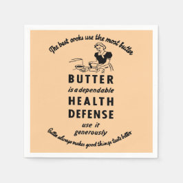 Guardanapo De Papel Anúncio da manteiga de 1941