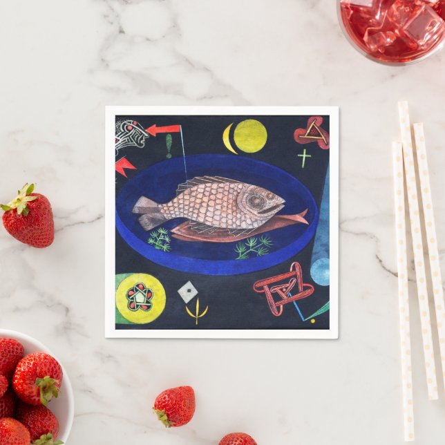Guardanapo De Papel Ao redor do peixe, Paul Klee (Insitu)