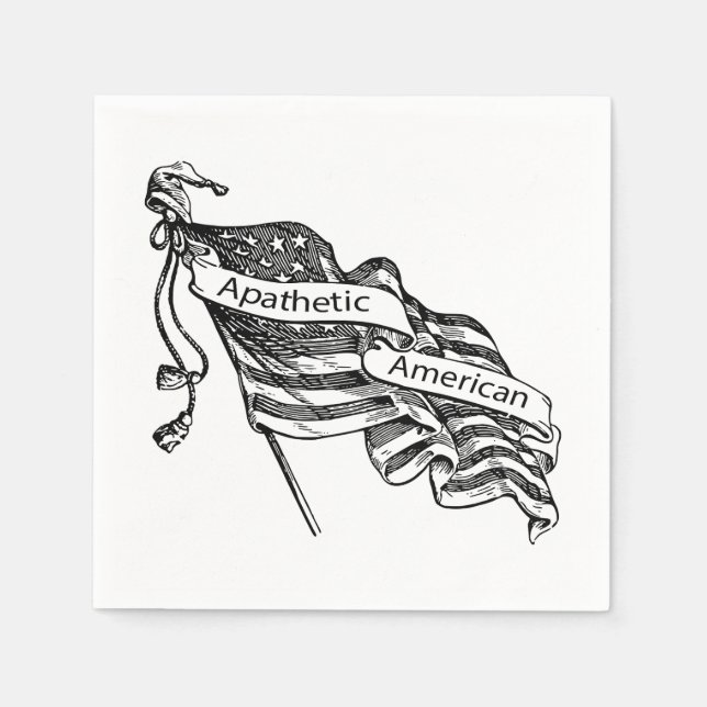 Guardanapo De Papel Apaético Americano (Frente)