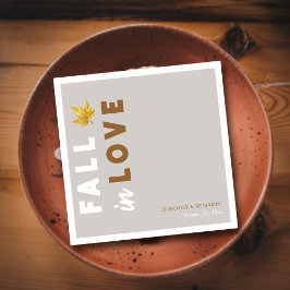 Guardanapo De Papel Apaixonado: Casamento outono de Script Personaliza