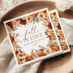 Guardanapo De Papel Apaixonar-se Rustic Burgundy Floral Chá de Noiva