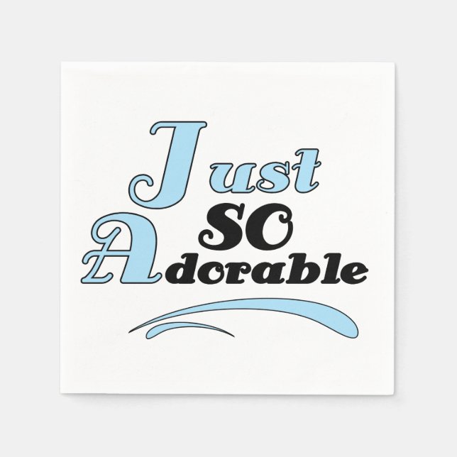 Guardanapo De Papel Apenas tão adorável (Frente)