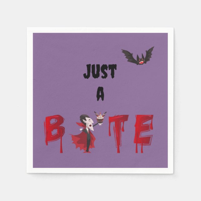 Guardanapo De Papel Apenas Um Pouco De Vampiro Coquetel Napkins (Frente)