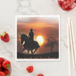 Guardanapo De Papel apenas uma garota que ama cavalos