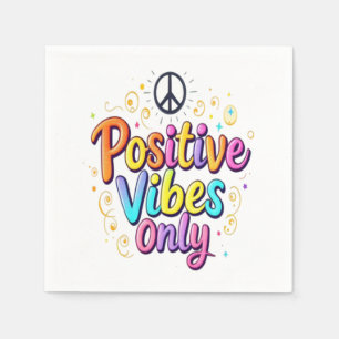 Guardanapo De Papel Apenas Vibes Positivas - Design de Incentivo Color