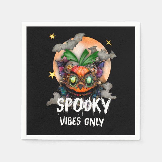 Guardanapo De Papel Apenas Vibes Spooky (Frente)