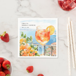 Guardanapo De Papel Aperol Spritz Amalfi Chá de Noiva
