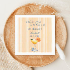 Guardanapo De Papel Aperol Spritz Blue Orange Citrus Boy Baby Shower