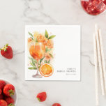 Guardanapo De Papel Aperol Spritz Chá de panela<br><div class="desc">Amor no Primeiro Chá de panela Spritz Napkins</div>