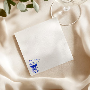 Guardanapo De Papel Aplausos Desenhados à Mão Doodle Coquetel Festa de