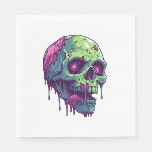 Guardanapo De Papel Apocalipse do Caveira Zombie