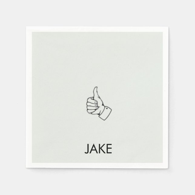 Guardanapo De Papel Aposentação Personalizada - Ataque Para Cima Cockt (Frente)