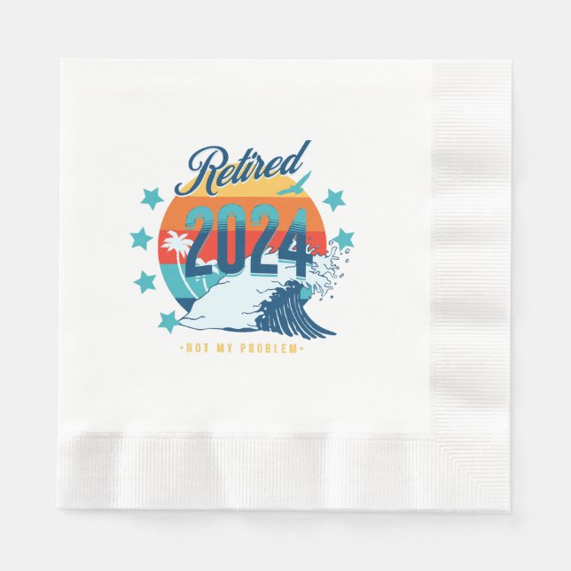 Guardanapo De Papel Aposentado Oficialmente 2024 (Frente)