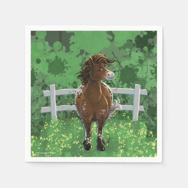 Guardanapo De Papel Appaloosa Pony (Frente)