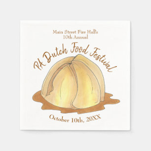 Guardanapo De Papel Apple Dumplings Amish Pensilvânia Comida Holandesa