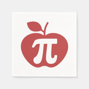 Guardanapo De Papel Apple Pi 3.14 Dia Pi Matemático