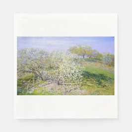 Guardanapo De Papel Apple Trees in Bloom (por Claude Monet)