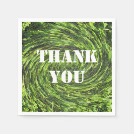 Guardanapo De Papel Apreciação Abstrato de Raios Verdes