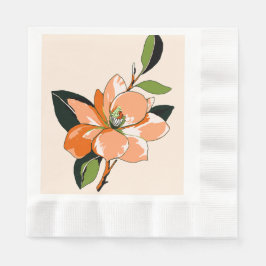 Guardanapo De Papel Apricot Azalea em Creme