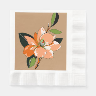 Guardanapo De Papel Apricot Azalea em Tan