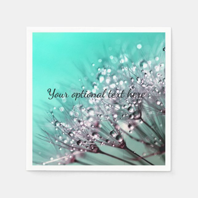 Guardanapo De Papel Aqua Cactus Bonsai Bloom Plate (Frente)