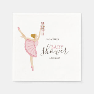 Guardanapo De Papel Aquarela Bailarina Quebra-Nozes Churrasco de Bebê