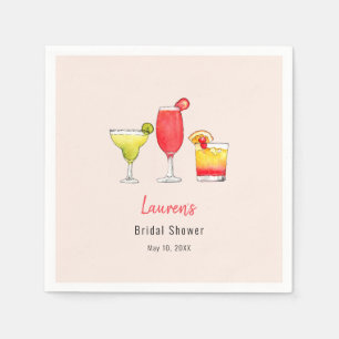 Guardanapo De Papel Aquarela Bebidas coquetéis Chá de panela Napkin