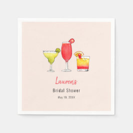 Guardanapo De Papel Aquarela Bebidas coquetéis Chá de panela Napkins