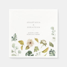 Guardanapo De Papel Aquarela de mistura tropical