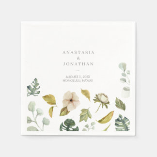 Guardanapo De Papel Aquarela de mistura tropical