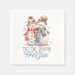 Guardanapo De Papel Aquarela é a estação para congelar