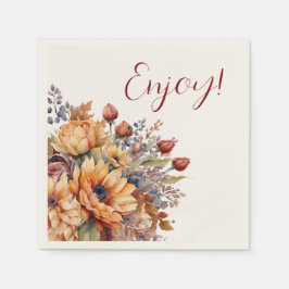 Guardanapo De Papel Aquarela e Flores - Aproveite-