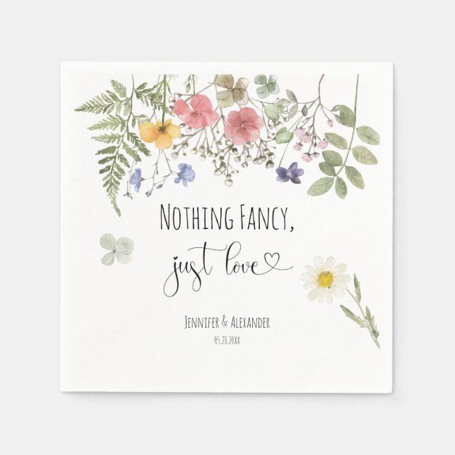 Guardanapo De Papel Aquarela Flores (Frente)