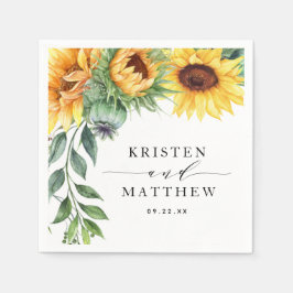 Guardanapo De Papel Aquarela Girassol Moderno Floral