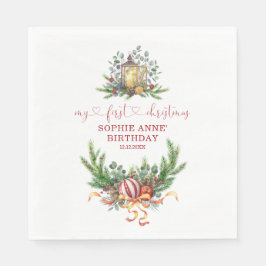 Guardanapo De Papel Aquarela Pine 1rua Natal Caligrafia