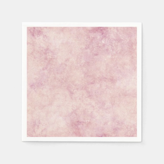 Guardanapo De Papel Aquarela Rosa Pastel (Frente)