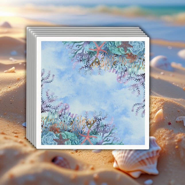 Guardanapo De Papel Aquarela sob o Chá de fraldas Maravilha (Criador carregado)