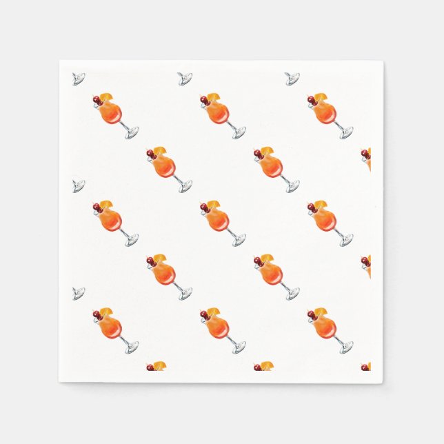 Guardanapo De Papel Aquarela Tequila Alcatrão (Frente)