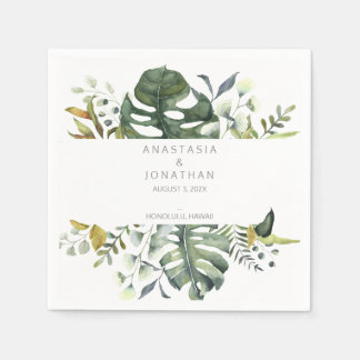 Guardanapo De Papel Aquarela tropical