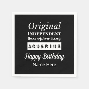 Guardanapo De Papel Aquarius Zodíaco Características de Diversão Anive