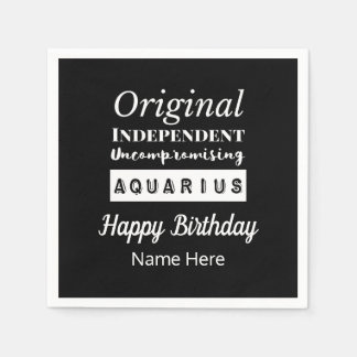 Guardanapo De Papel Aquarius Zodíaco Características de Diversão Anive