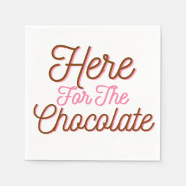 Guardanapo De Papel Aqui para o Chocolate