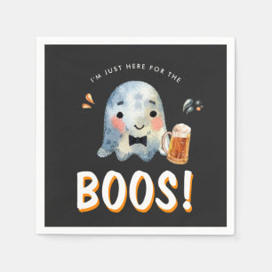 Guardanapo De Papel Aqui para os Boos Festa de Halloween