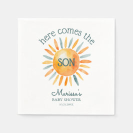 Guardanapo De Papel Aqui vem o Chá do Filho Menino