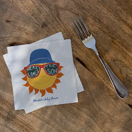 Guardanapo De Papel Aqui vem o Chá do Filho Menino